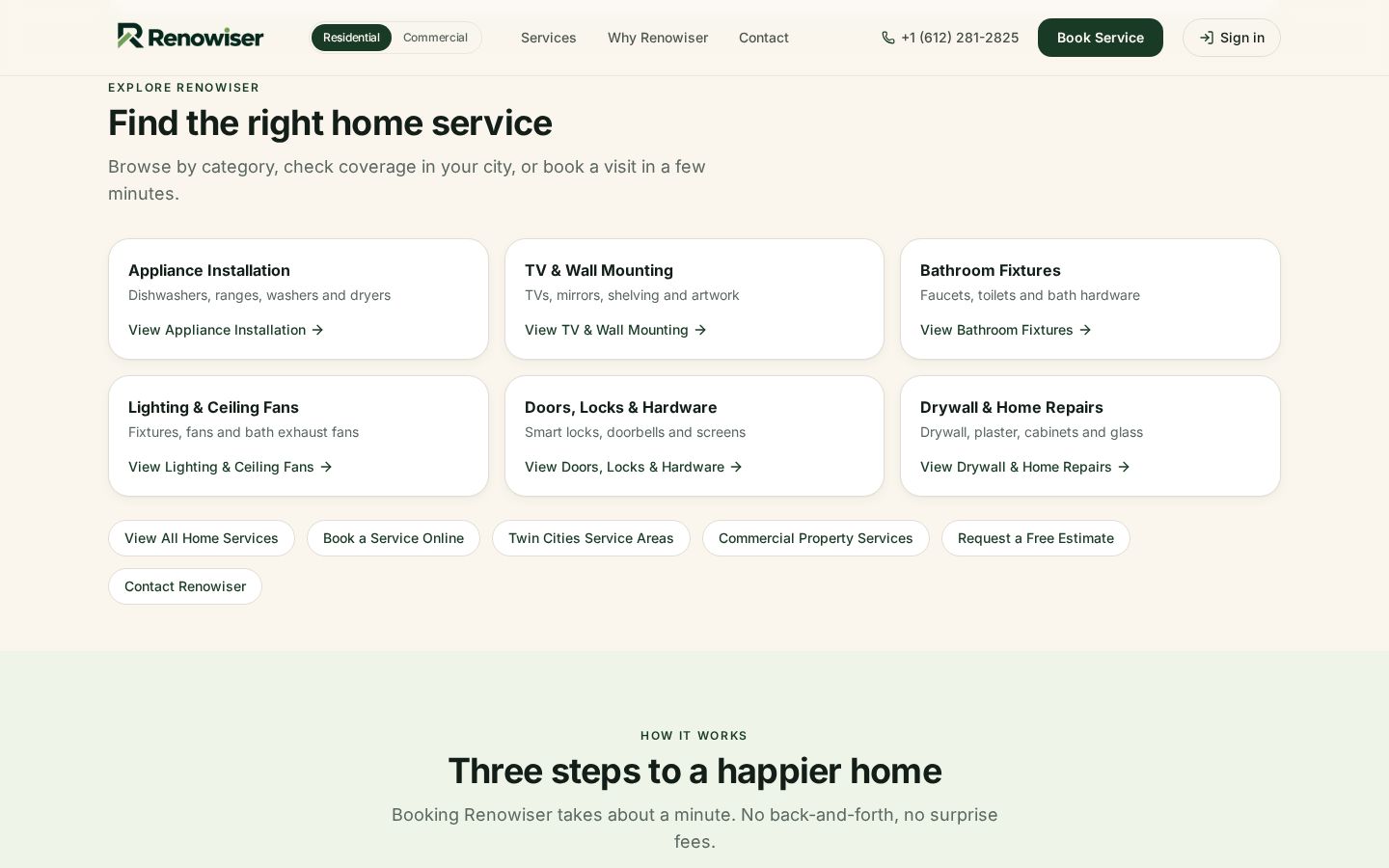 Renowiser — Service catalogue