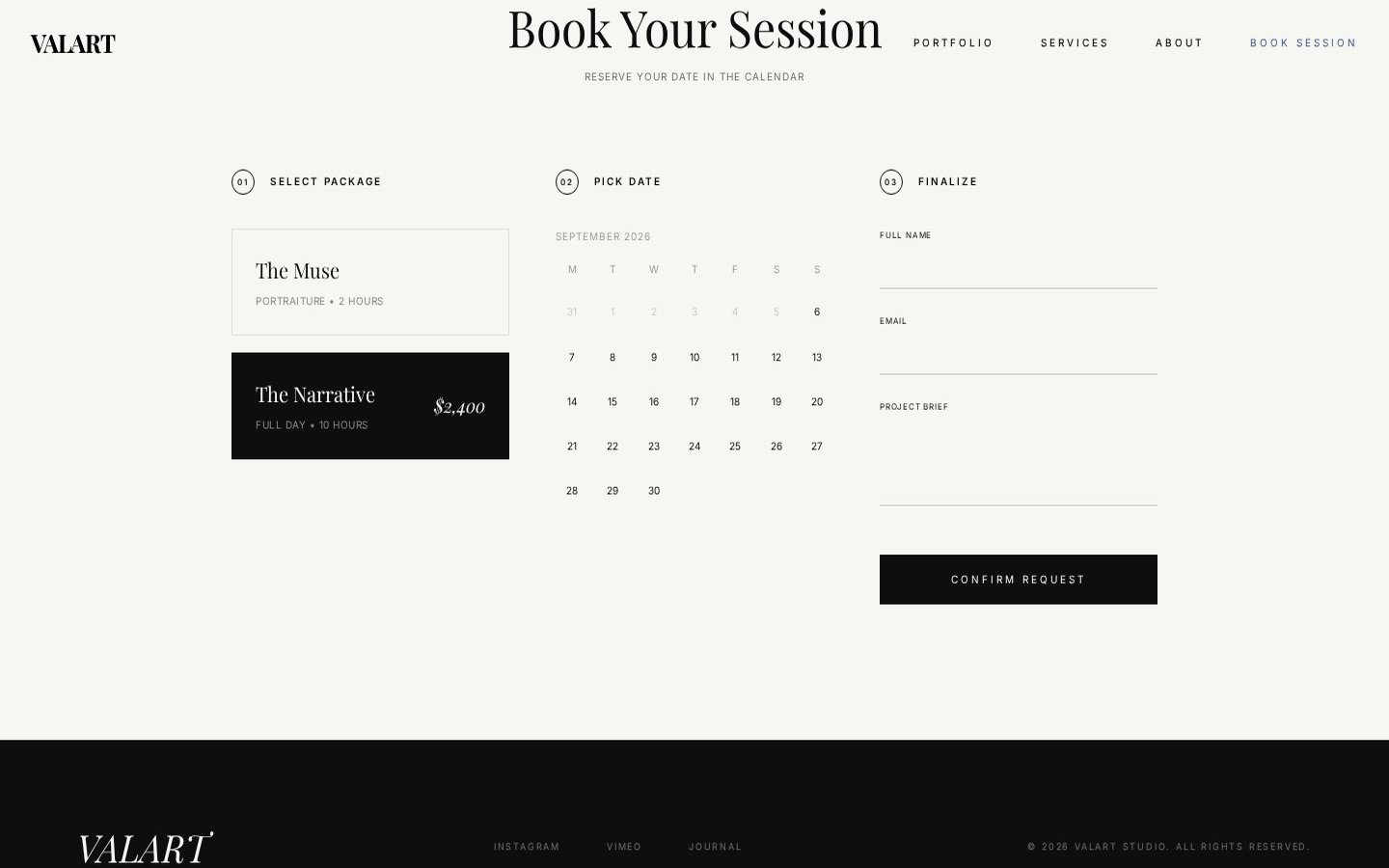VALART — About and booking